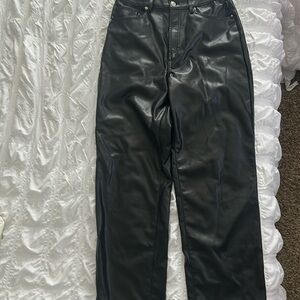 H and M leather pants, size 6 women’s